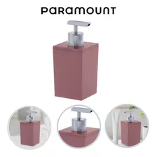 Dispenser Para Sabonete Liquido De Bancada Paramount Pratico Cor Rosé