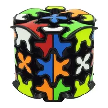 Cañón De Engranaje Magic Cube De 3 X 3 X 3 X 3 Con Marco De Engranaje Qiyi, Color Negro