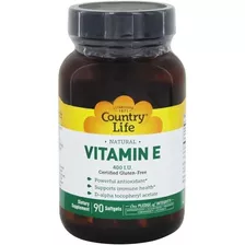 Country Life | Vitamin E | 400 I.u | 90 Softgels