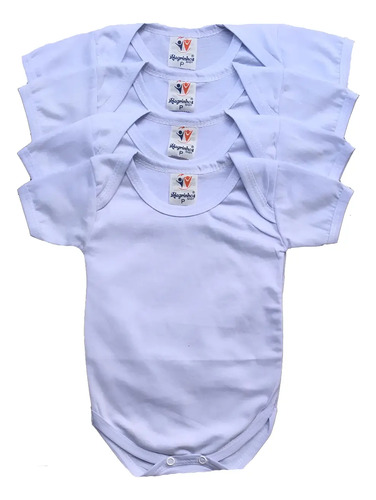 Kit 05 Body Bebe P/sublimação 100% Poliester P Ao Gg Atacado