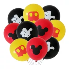 Pack 10 Globos De Latex Mickey Mouse 