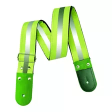 Strap Kidam Neón Verde - Thalí Para Guitarra O Bajo