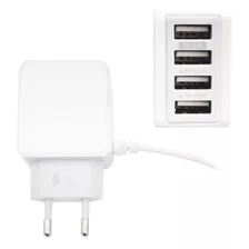 Cargador Micro Usb Zapatilla Hub 4 Puertos Usb Carga Rápida®