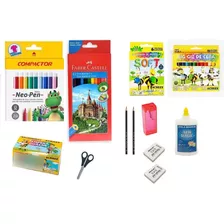 Kit Completo De Material Escolar Infantil Itens Essenciais