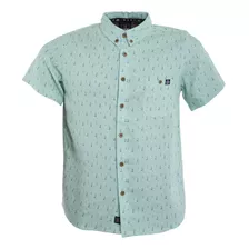 Camisa Kids Light Blue Palm