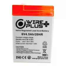 Pila Bateria 6v 4.5ah Para Lampara De Emergencia Recargable