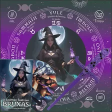 Kit O Legítimo Tarô Das Bruxas 78 Cartas + Toalha + Athame