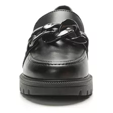 Mocasin De Cuero Negro Mujer Beira Rio