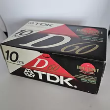 Caja 10u Cassettes Tdk D60 Sellado