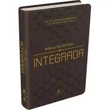 Bíblia De Estudo Integrada | Nvi | Nova Abordagem Cronológica Para Explorar As Escrituras | Capa Luxo Marrom