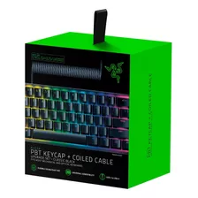 Razer Pbt Keycap + Coiled Cable Upgrade Set: Durable