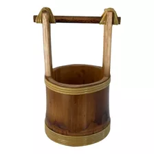 Porta Vaso Poço De Bambu