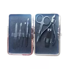 Set De Manicura Negro X 7 Piezas