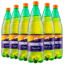 Agua Cunnington Ginger Ale 1.5 Litros Gaseosa X6 Unidades