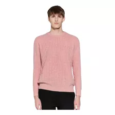 Sweater El Burgués Ralph Gris Oscuro Rosa Claro I24