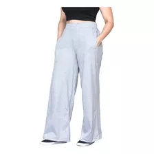 Calça Pantalona Feminina Cintura Alta Cós Largo 100% Algodão