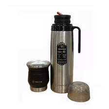 Set Acero Termolar Termo 1 Lt. Revolution + Mate Tupi