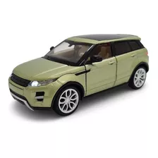 Miniatura Land Rover Evoque Verde Acende Luz E Som 1:32