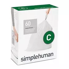 Simplehuman Código C 60 Bolsas Para Basura Cw0252