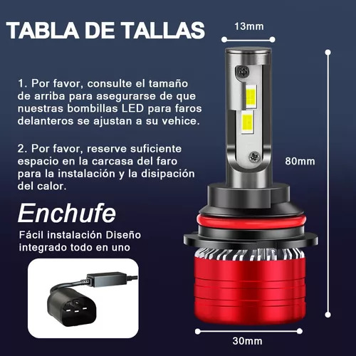 Bombillas Led 9007 Hb5 Para Faros Ford High Y Foto 5