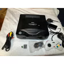 Neo Geo Cd Snk Japao Sd Loader Furrtek 64gb + Drive De Cd Ativo + Controle Saturn - Só Jogar! (ngcd03) - Suporte Parafusos Quebrados - Leia Descricao