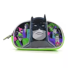 Cartuchera Batman 1 Cierre Canopla Cresko Lj251 Color Verde
