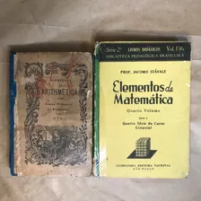 Livro Didático Matemática Aritmética Antigo Usado 1955