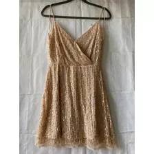 Vestido De Lentejuelas Bershka Talle Small