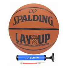 Bola De Basquete Spalding Lay Up Laranja + Bomba De Ar