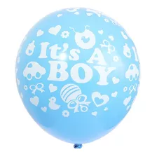 Globos Baby Shower Celeste 6 Unidades It´s A Boy Glam