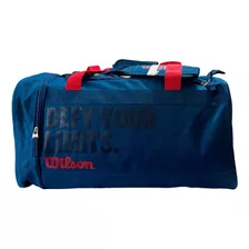 Bolso Deportivo Viaje Gimnasio Entrenamiento Wilson Brooklyn Color Azul