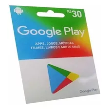 Giftcard Googleplay Brasil R$30 Reais - Código Digital