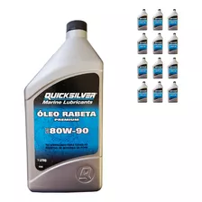 Óleo Quicksilver 80w90 Para Rabeta 1 Litro Kit C/12