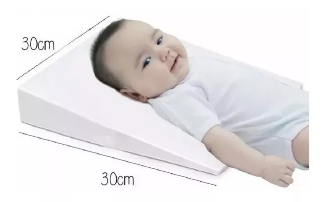 Travesseiro Anti Refluxo Rampa Berço Carrinho Bebê