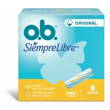 Tampones Ob Originales Medio X 8 Un