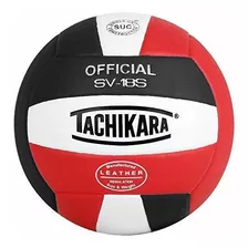 Tachikara Sv18s Cuero Compuesto Voleibol, Rojo - Blanco - Ne