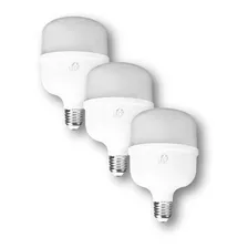 3 Lâmpada Super Bulbo Led 40w Bivolt E27 Branca Fria 6500k