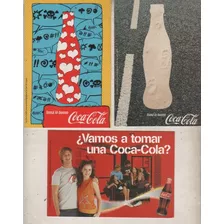 Lote De 3 Tarjetas Postales - Publicidad Coca Cola Año 2000
