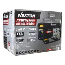 Generador Electrico A Gasolina 2400w (inicio Manual)