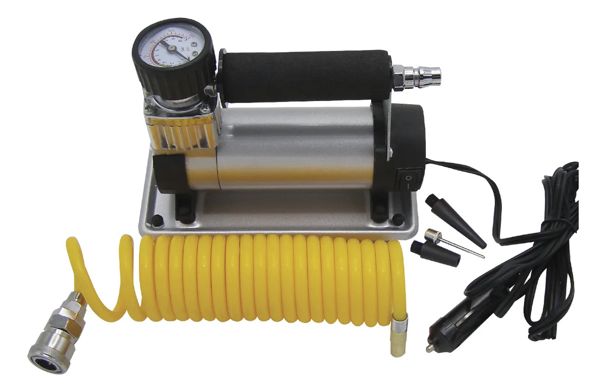 Compresor De Aire Mini 12v Versa Max Blanco