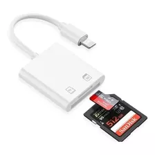 Adaptador Lightning Leitor Cartão Sd Compatível iPhone 14