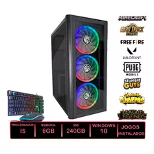 Pc Gamer Barato I5 8gb Ssd 240gb Com Jogos Instalados