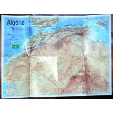 Mapa Nat Geo Algeria Norte Africa 55x40 Rabat Marruecos Etc
