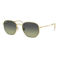 Lentes De Sol Rb3548 Hexagonal Verde Vintage Ray-ban