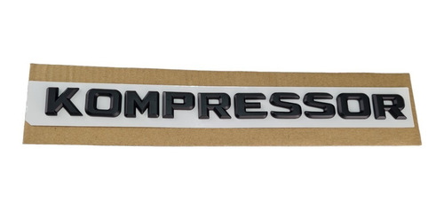 Emblema Mb Kompressor Autoadherible Para Cajuela Negro Mate Foto 3