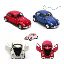 Carrinho De Ferro Volkswagen Fusca 12cm Varias Cores Lindo