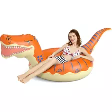 Paquete De 1 Inflable Piscina Jasonwell / Dinosaur/naranja