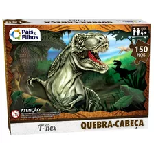 Quebra Cabeça 150 Peças Dinossauro T-rex