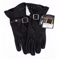 Guantes De Moto De Cuero Para Mujer, Talla M