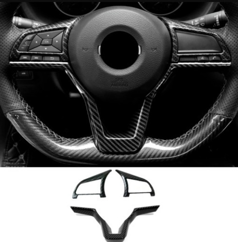 Cubiertas D Volante Fibra Carbono Nissan Versa 2020 - 2023 Foto 2